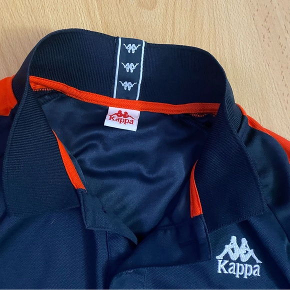 Kappa Kids Polo Shirt - Navy and Red - Picture 2 of 3